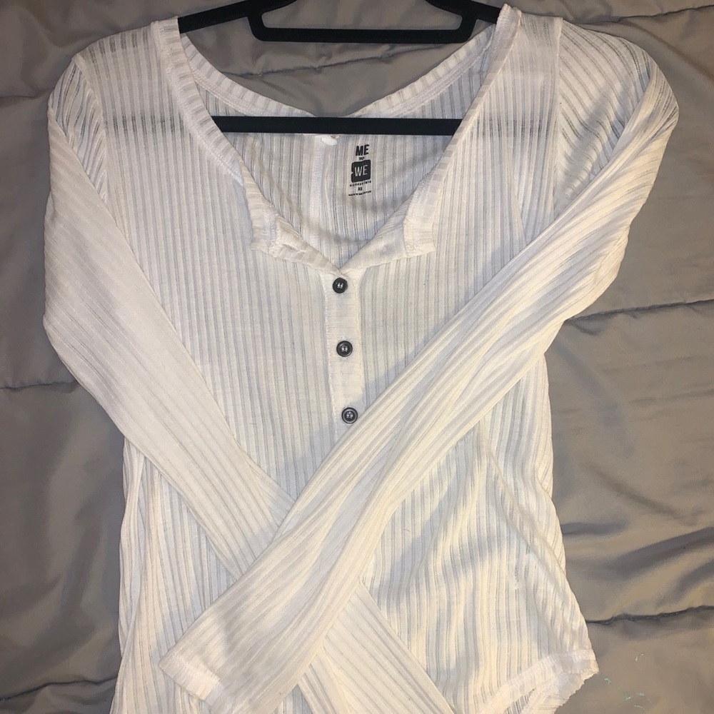 Me To We Ribbed Henley Long-Sleeve